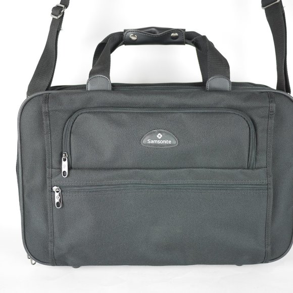 Samsonite Bags Samsonite Streamlite Black Canvas Laptop Computer